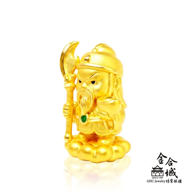 【金合城】神明系列金飾-關聖帝君黃金擺件 MNA0014(金重約0.59錢)