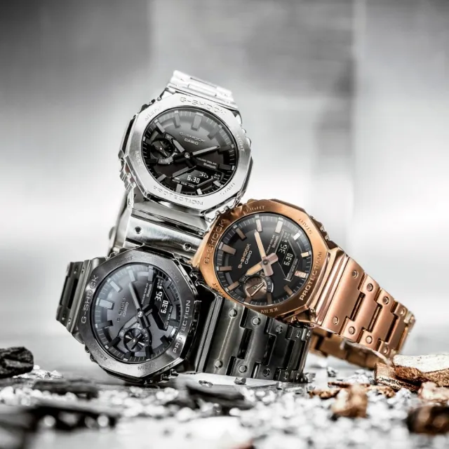 【CASIO 卡西歐】G-SHOCK 太陽能藍牙電波錶-7款可選 父親節 送禮(GMW-B5000D-1)