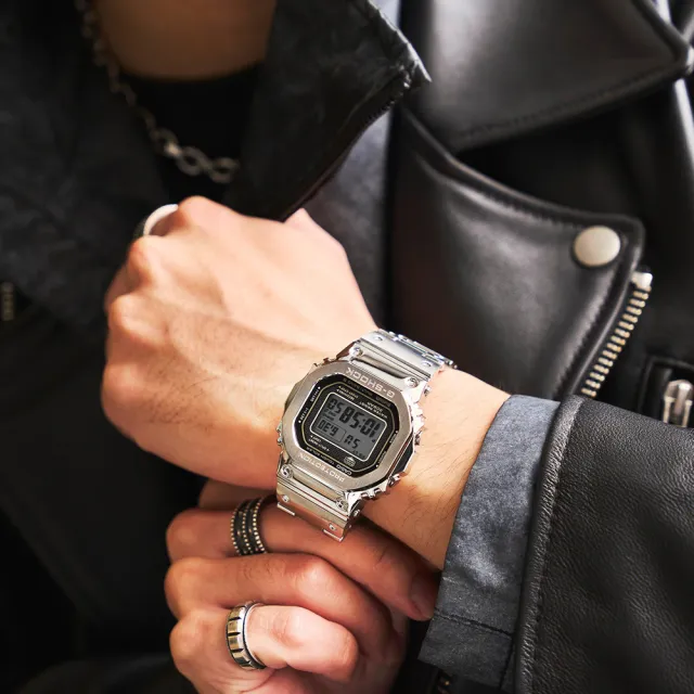 【CASIO 卡西歐】G-SHOCK 太陽能藍牙電波錶-7款可選 情人節 送禮(GMW-B5000D-1)