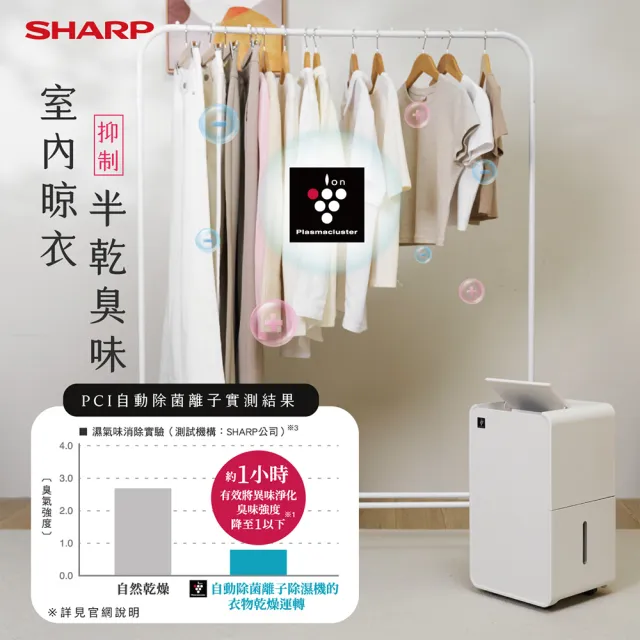 【SHARP 夏普】6公升乾淨方mini美型 除濕機(DW-X6NT-W/ DW-P6HT-H)