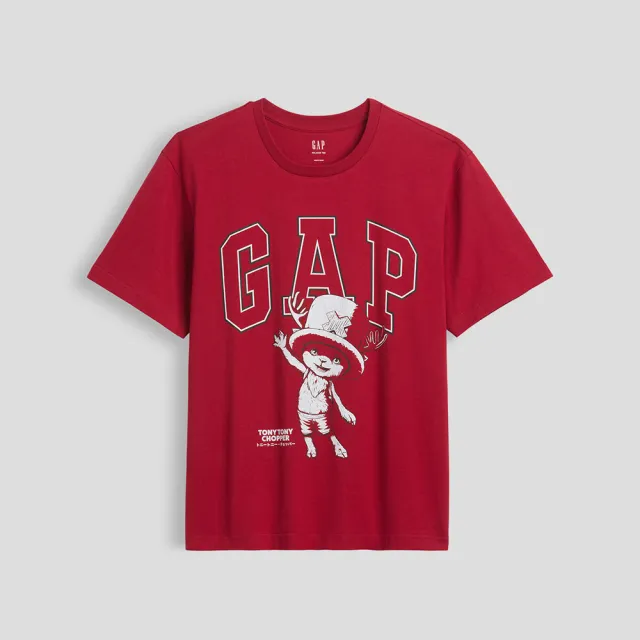 【GAP】Gap × ONE PIECE航海王圖案T恤-紅色(1179961)