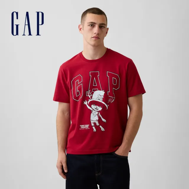 【GAP】Gap × ONE PIECE航海王圖案T恤-紅色(1179961)