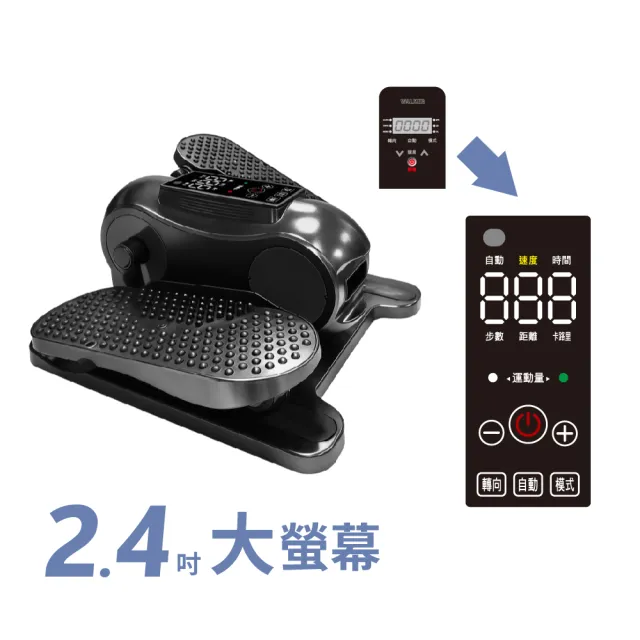 【MRF 健身大師】AI孝親 小圓循環電動健步機(超慢跑/踏步機/復健機/坐走機)