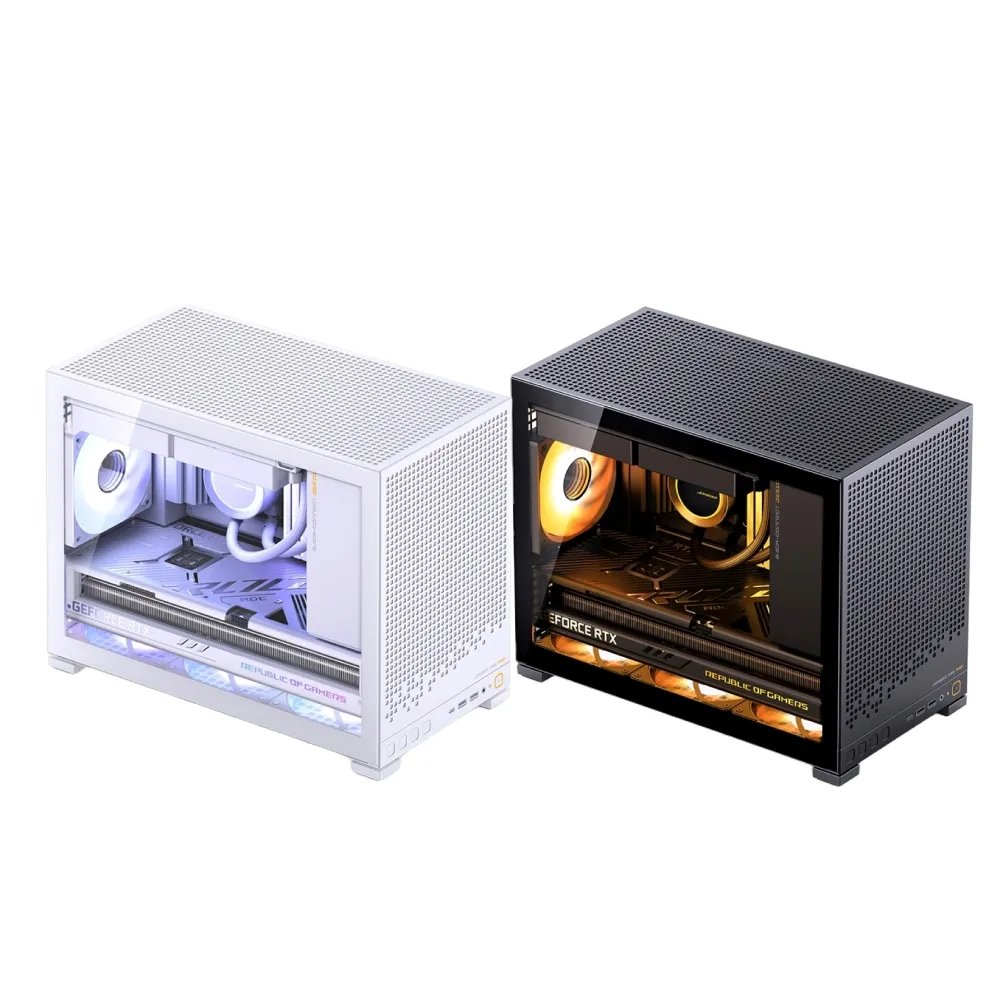 【JONSBO 喬思伯】D32 PRO 桌面精品級 mATX 機殼 黑/白(玻璃側板/快拆顯卡/背插/240水冷/長顯卡/理線擋板)