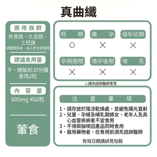 【草本之家】真曲纖3入組(60粒/入)(綠茶萃取.瓜拿納.白腎豆.飯前專用)