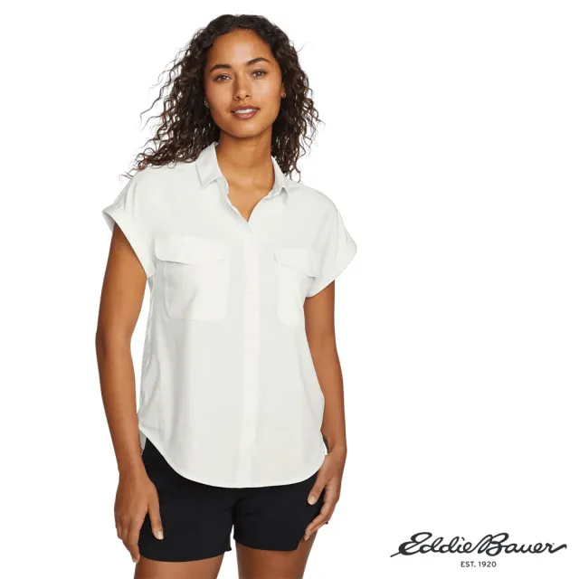 【Eddie Bauer】女性短袖透氣涼感襯衫 任選 21601219