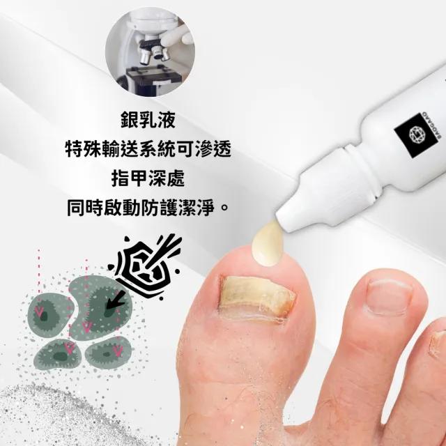 【BAOGAAO】德國微銀指甲更新修護乳10ml 2入組(灰甲問題指甲/淨甲乳/防護/亮甲乳)