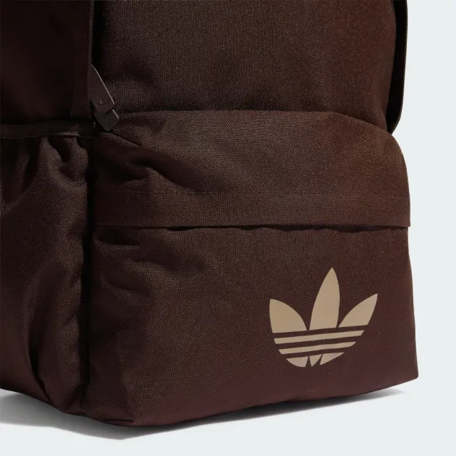 【adidas 愛迪達】後背包 運動包 書包 旅行包 大容量 三葉草 CL BACKPACK 咖啡 KQ6388(2907)
