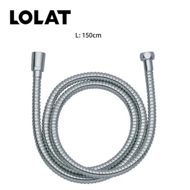 【LOLAT 羅力】低水壓專用蓮蓬頭+1.5m軟管組 三段切換大出水量 拯救低水壓HS330CP+OS230(不含安裝)