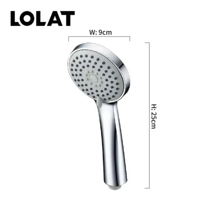 【LOLAT 羅力】低水壓專用蓮蓬頭 三段切換大出水量 拯救低水壓HS330CP(不含安裝)
