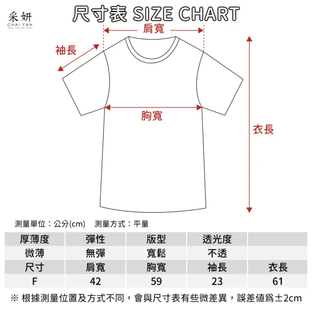 【CHAI YAN 采妍】波點條紋拼接短袖上衣(春夏女裝/中大尺碼/專櫃/寬鬆/透氣)