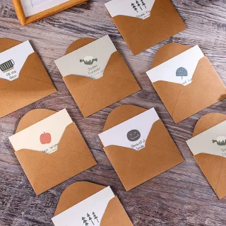 Paper Play 萬用卡片 感謝卡/萬用卡片-復古手繪趣味圖樣造型卡片 賀卡 感謝卡 祝福卡(6款任選)