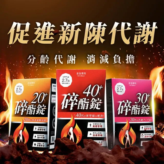 【Dr. Calorie 美体專科】碎酯錠40+ 30顆/盒(劉雨柔推薦 代謝 順暢)