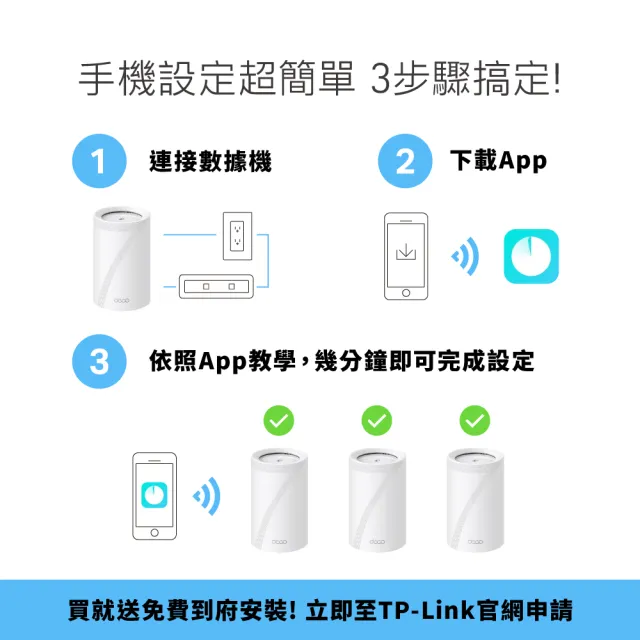 【TP-Link】Wi-Fi 7 BE14000 三頻 10G 真Mesh 無線路由器 分享器(支援AI筆電/透天厝/Deco BE68 一入組)