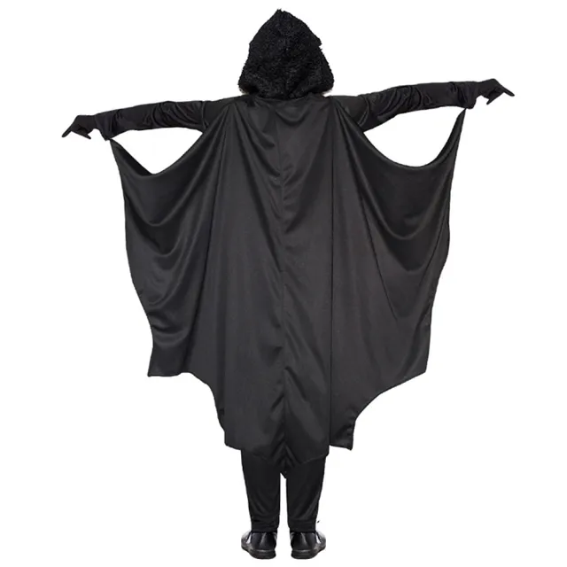 【橘魔法】毛絨蝙蝠連帽連身衣+手套 男童 女童 兒童 大童 萬聖節 造型服 角色扮演 扮演 cosplay 道具