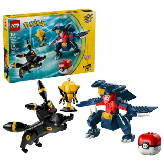 【LEGO 樂高】寶可夢 Smart play 智能磚塊系列 月亮伊布與烈咬陸鯊 卡拉卡拉與耿鬼 #72165#72166