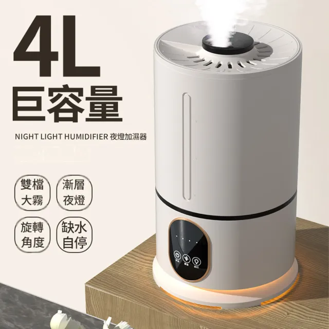 HOMI 好米居家 大霧量空氣加濕器 超音波霧化機 大容量加濕器 靜音增濕機 家用加濕器 靜音霧化機