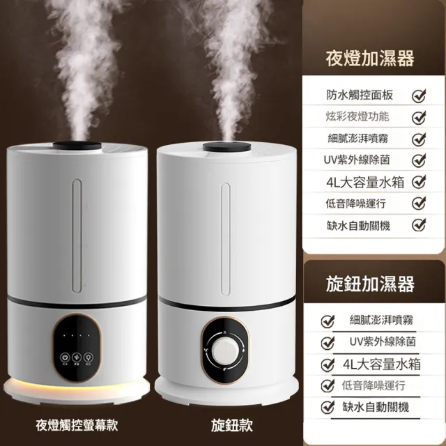 HOMI 好米居家 大霧量空氣加濕器 超音波霧化機 大容量加濕器 靜音增濕機 家用加濕器 靜音霧化機