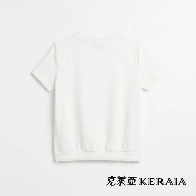 【KERAIA 克萊亞】南法莊園復古花影拼接棉上衣