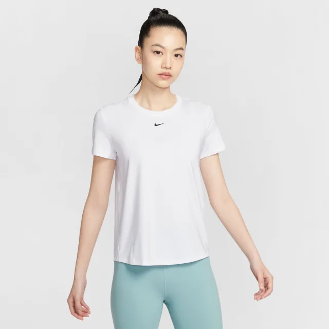 【NIKE 耐吉】短袖上衣 女 T恤 運動 訓練 速乾 短版 AS W NK ONE CLASSIC DF SS TOP 白 FN2799-101(2S4964)