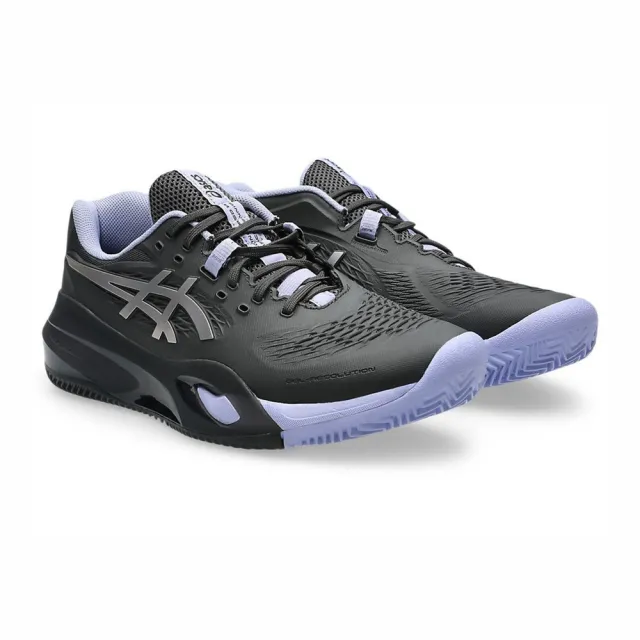【asics 亞瑟士】GEL-Resolution X 男 網球鞋 紅土 美網夜場 黑紫(1041A535-020)
