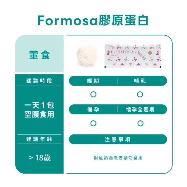 【營養師輕食】FORMOSA膠原蛋白 2入組(一入30包 日本PO.OG膠原蛋白 玻尿酸 神經醯胺 二胜肽膠原蛋白)