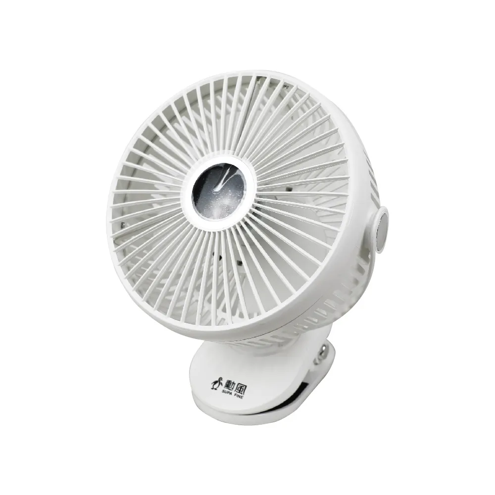 【勳風】DC桌夾壁掛扇/氣氛燈 風扇/USB可外接行動電源小風扇(HFB-S0007)