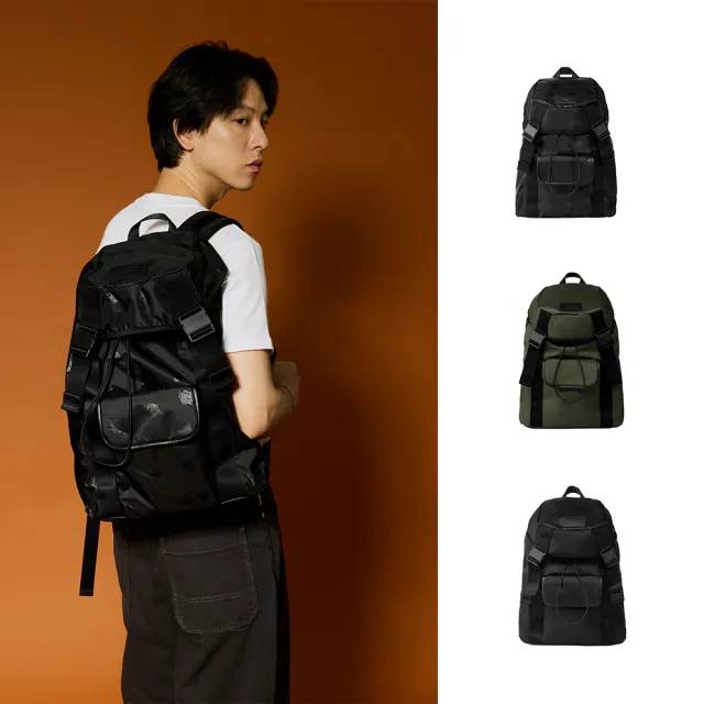 【Onitsuka Tiger】鬼塚虎 官方旗艦店 翻蓋扣環後背包(3183B317-001/3183B317-200/3183B318-001)