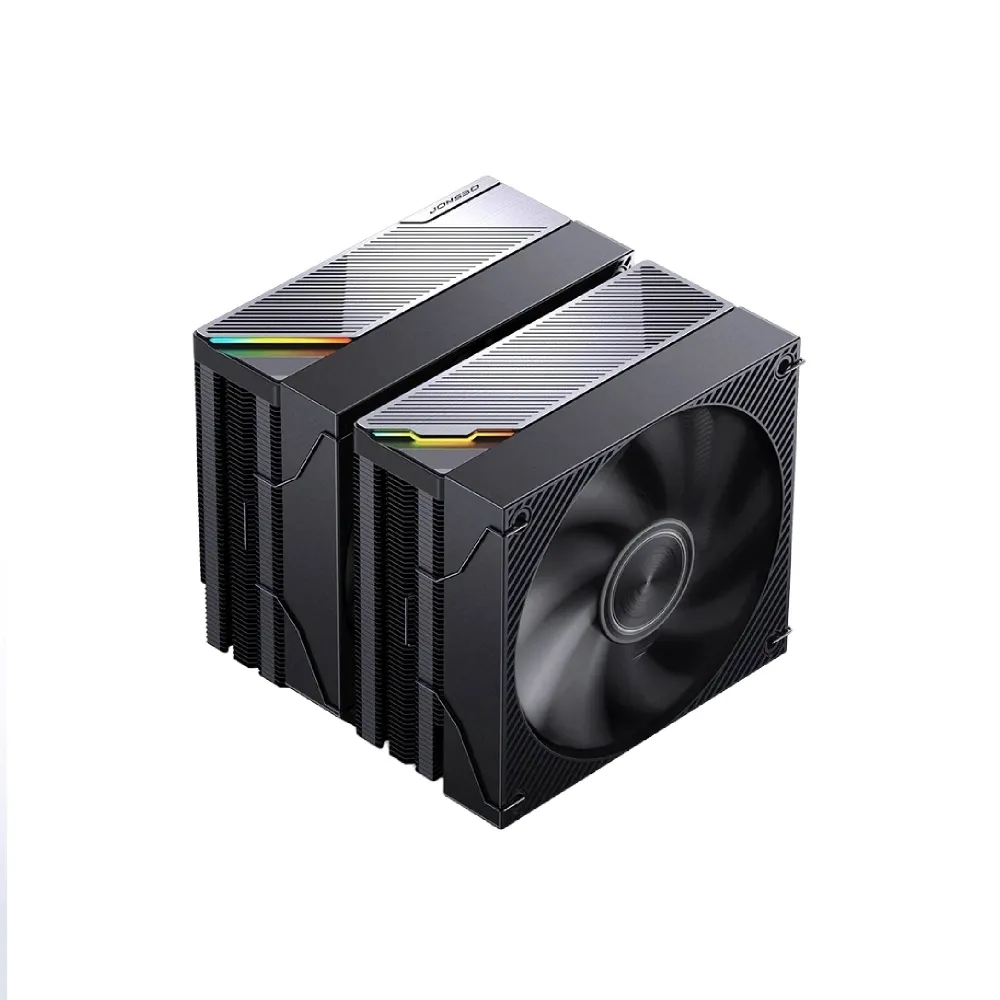 【JONSBO 喬思伯】CA90 黑化CPU散熱器 TDP:270W 3年保(雙塔異徑雙扇/第3代逆重力6導管/ARGB/靜音)