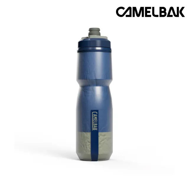 【CAMELBAK】PODIUM CHILL保冷噴射水瓶 CB1873412071|710ml深海藍 (自行車 腳踏車 公路車)