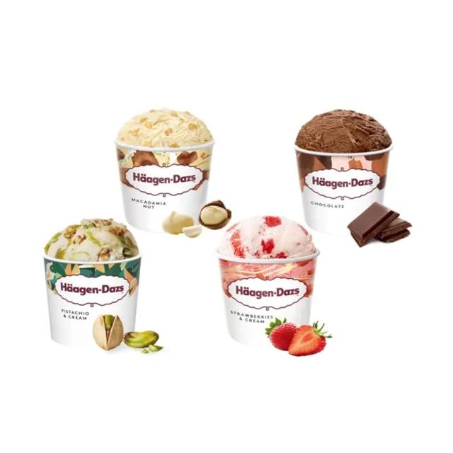 【Haagen-Dazs 哈根達斯】極致寵愛品脫4入組 (熱賣口味 開心果派對) 中秋 中元 禮物 父親節