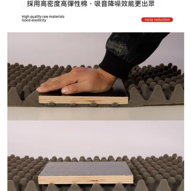 Lexiang樂享 錄音棚隔音棉 5CM厚5平方黑色 KTV墻麵消音降噪(吸音棉 降噪棉 自粘隔音棉)