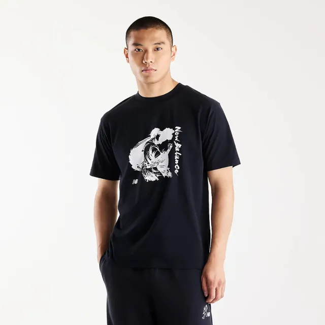 【NEW BALANCE】NB 大谷翔平 短袖 短T 黑色 男款 運動上衣 MT62W3EEBK