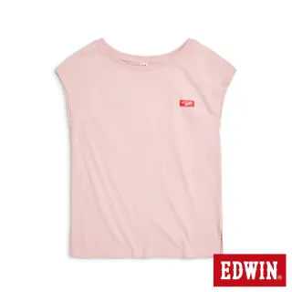 【EDWIN】女裝 無袖背心(粉紅色)