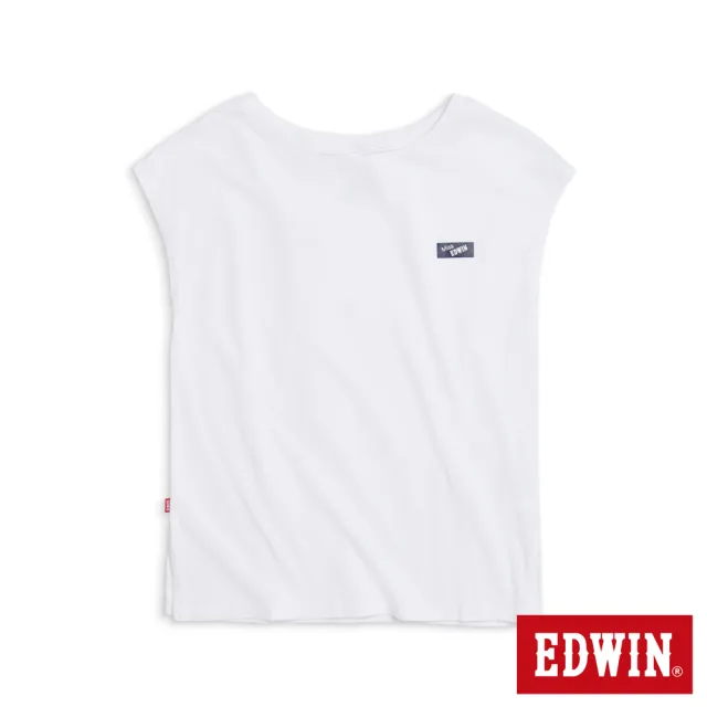 【EDWIN】女裝 無袖背心(白色)