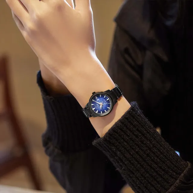 【CITIZEN 星辰】代言人廣告款 光動能銀河宙光限定款對錶-39.2+29.2mm 情人節 送禮(BM7595-89M/EW2595-81M)
