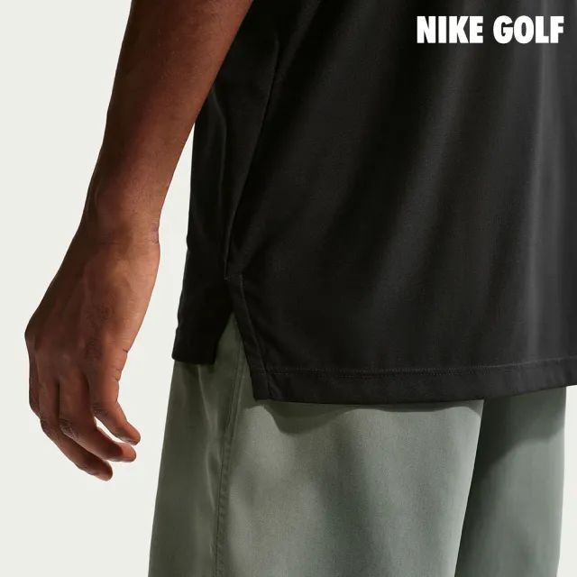 【NIKE GOLF】Nike 量身打造的特殊機能 男款 Dri-FIT 高爾夫球衫 黑色(IB0206-010)