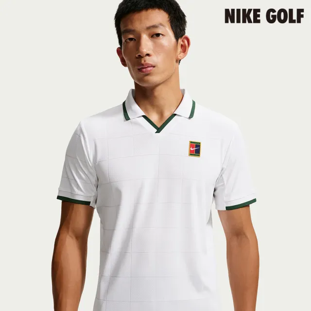 【NIKE GOLF】NikeCourt Slam 男款 Dri-FIT ADV 網球衫-白色(IB1025-100)