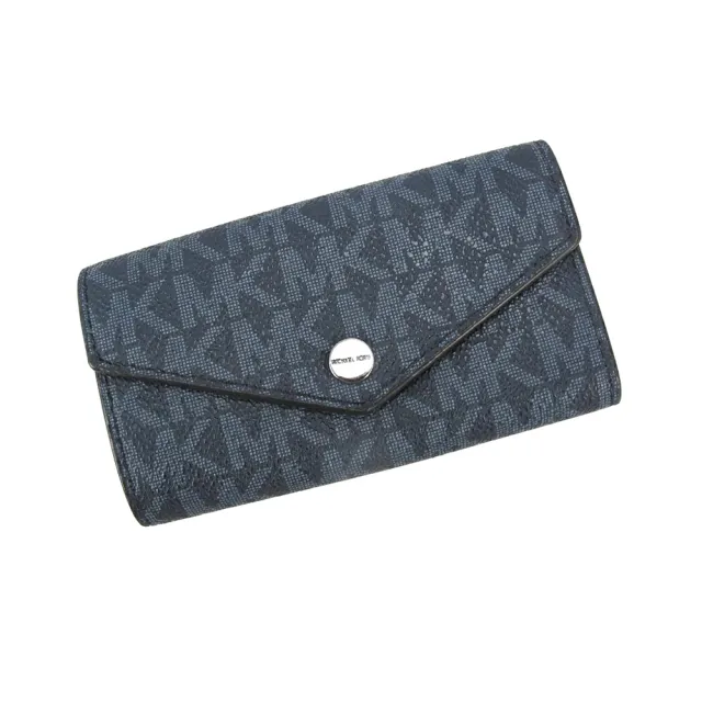 【Michael Kors】COOPER壓扣鑰匙包36U9LGFK1B(藍)