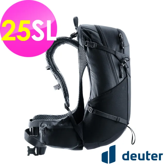 【deuter】FUTURA透氣網架背包25SL(3400226黑/戶外旅遊/日常休閒/旅行/登山健行)