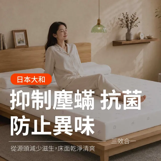 【森好眠】單人5cm大和抗菌乳膠床墊3x6.2尺經典款(薄床墊學生宿舍可摺疊折疊Sonmil森好眠)