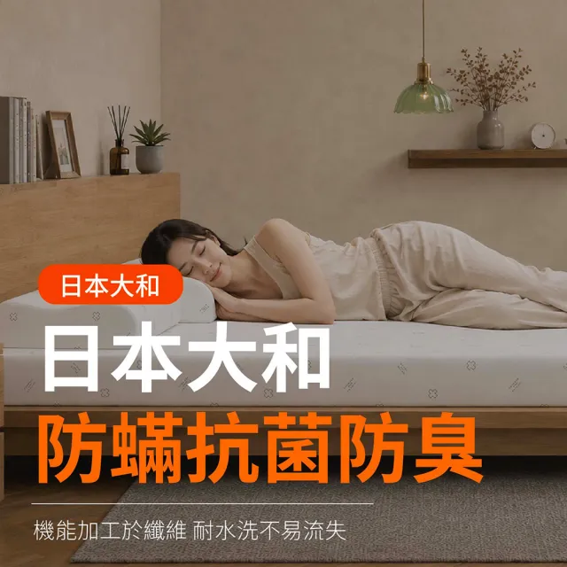 【森好眠】雙人5cm大和抗菌乳膠床墊5x6.2尺經典款(薄床墊可摺疊折疊Sonmil森好眠)