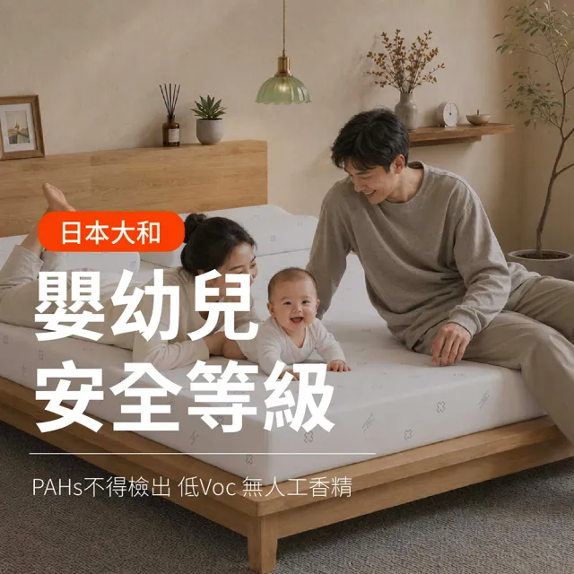 【森好眠】單人7.5cm大和抗菌乳膠床墊3x6.2尺經典款(薄床墊學生宿舍可摺疊折疊Sonmil森好眠)