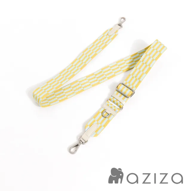 【aziza】雙色花磚可調式背帶-多色