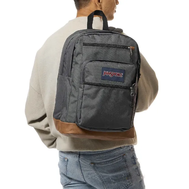 【JANSPORT】雙11 後背包 Cool Student 煙燻灰 書包 15吋筆電包 水瓶側袋 JS0A2SDDDMX