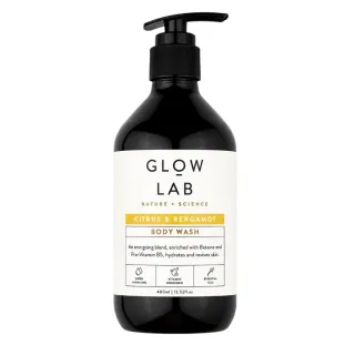 澳洲 GLOW LAB 植物精油沐浴露 400ml (佛手柑橘 椰子檀香 黑莓月桂葉) 保濕