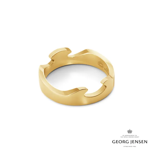 【Georg Jensen 喬治傑生】FUSION 外圈戒指(18K黃金)