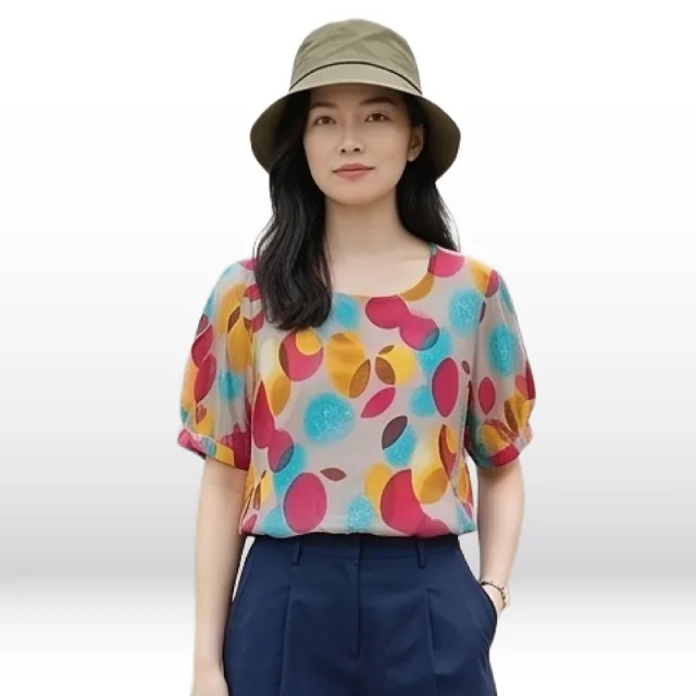 【水衫】沁涼舒棉花卉上衣六件組(O03-09)