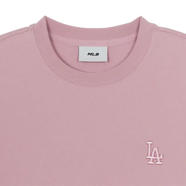 【MLB】涼感 背後豹紋大Logo短袖T恤 洛杉磯道奇隊 (3ATSN0664-07PKM)