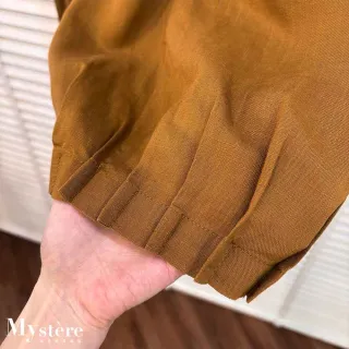 【my stere 我的時尚秘境】棉麻寬鬆壓褶燈籠褲 兩色 燈籠褲 大寬褲 縮口褲 棉麻寬褲 休閑寬褲